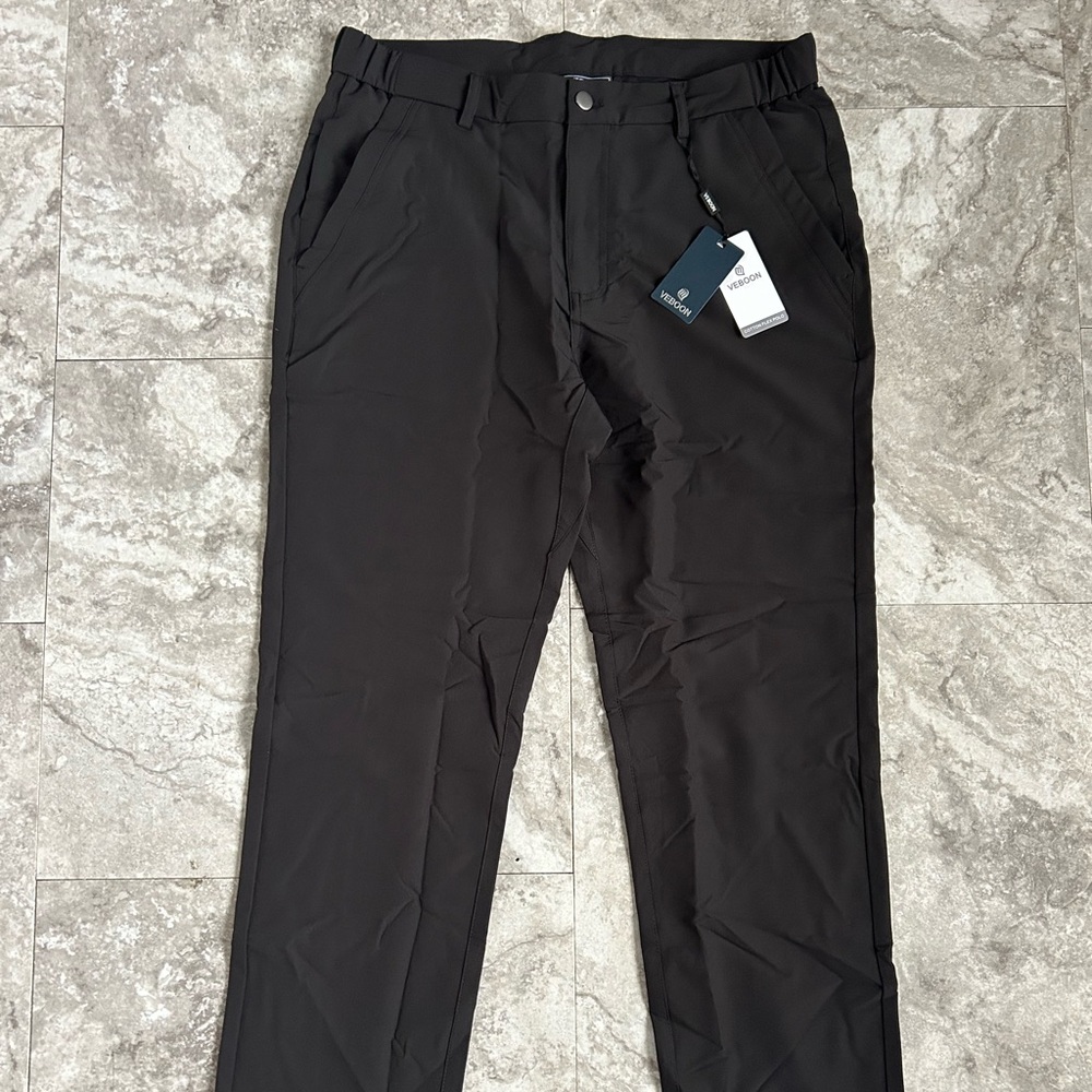 VEBOON Men's Proflex Stretch Cargo Pants 34 x 32 Polyester